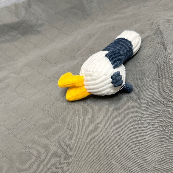 Seagull Plush Cat Toy - White, Yellow, and Blue - Picture 6 of 6